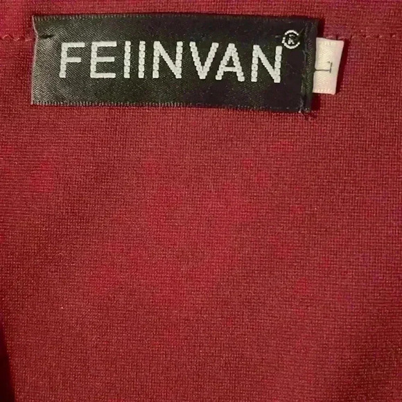 Cranberry Body Con Style Business Casual Dress with Pockets Size Large - Picture 6 of 6